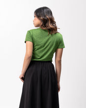 Load image into Gallery viewer, Green Flush Black Cotton Blue Plain Women&#39;s T-Shirt
