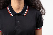 Load image into Gallery viewer, 2-Tipped  Stripes Classique Plain Women&#39;s Polo Shirt
