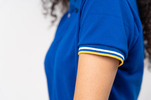 2-Tipped  Stripes Classique Plain Women's Polo Shirt