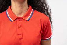 Load image into Gallery viewer, 2-Tipped  Stripes Classique Plain Women&#39;s Polo Shirt
