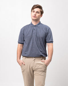 Acid Navy Blue Classique Plain Polo Shirt