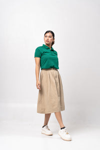 Emerald Green Classique Plain Women's Polo Shirt