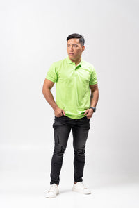 Butterfly Green Classique Plain Polo Shirt