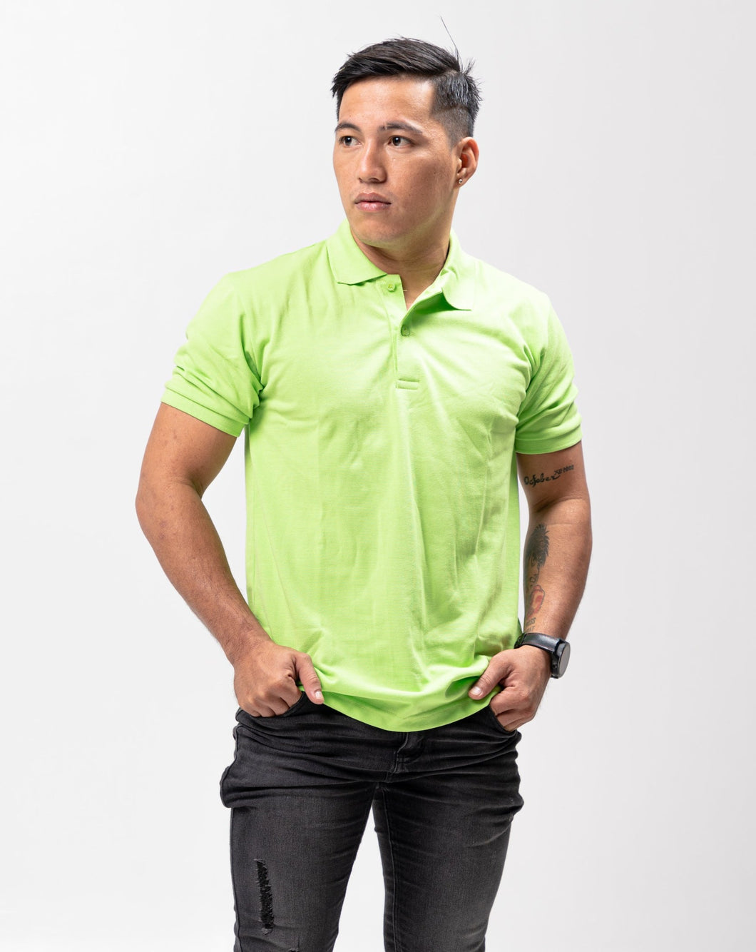 Butterfly Green Classique Plain Polo Shirt