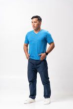 Load image into Gallery viewer, French Blue Glux Cotton Blue Plain Unisex T-Shirt
