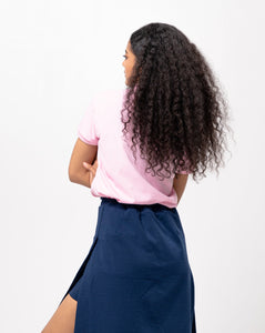 Baby Pink Classique Plain Women's Polo Shirt