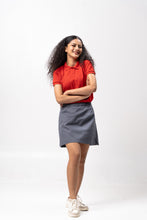 Load image into Gallery viewer, Red Classique Plain Women&#39;s Polo Shirt
