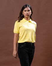 Load image into Gallery viewer, Baby Yellow Classique Plain Women&#39;s Polo Shirt
