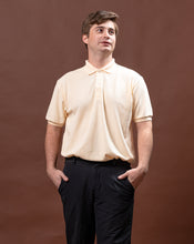 Load image into Gallery viewer, Cream Classique Plain Polo Shirt
