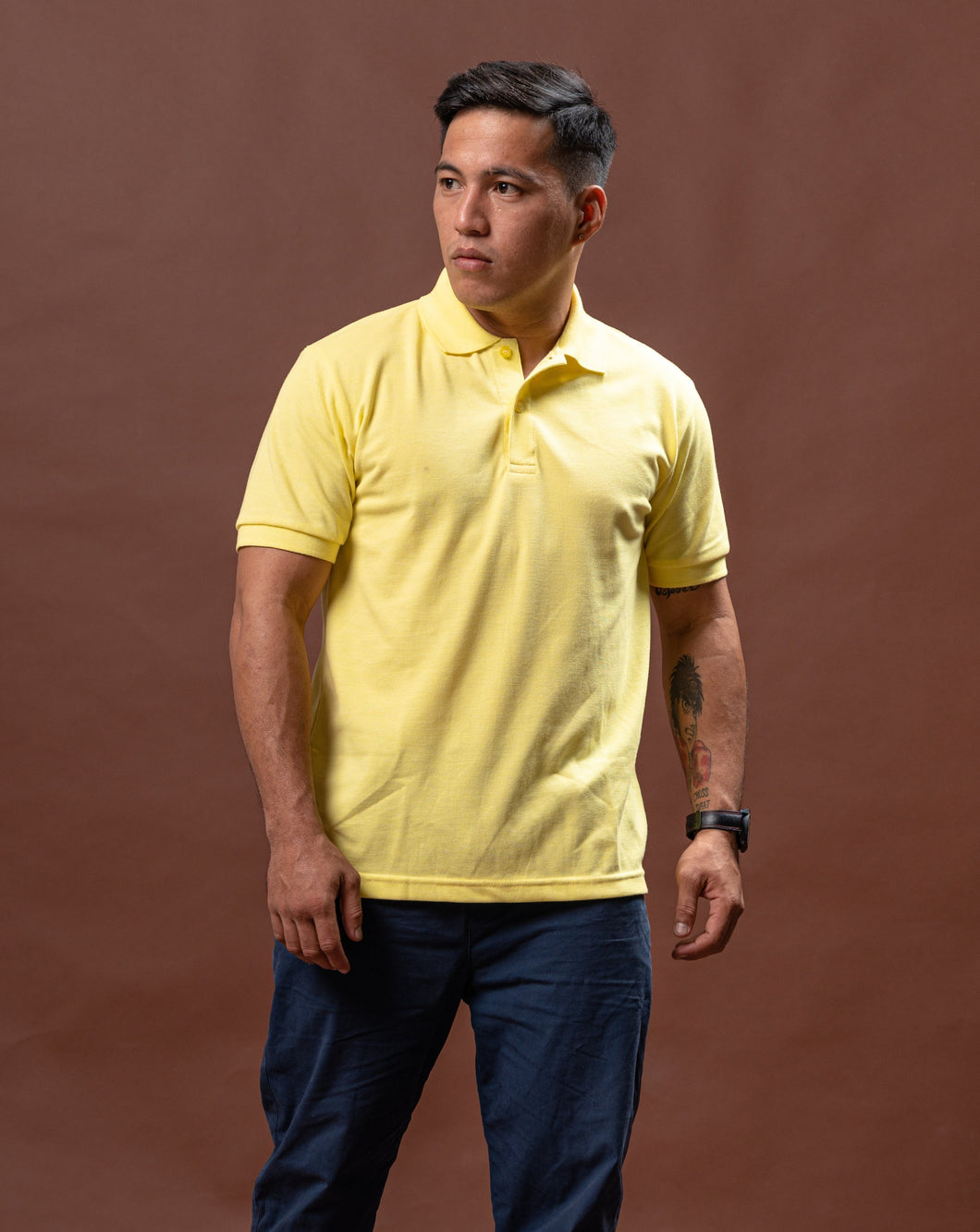 Baby Yellow Classique Plain Polo Shirt