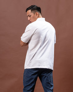 White Classique Plain Polo Shirt