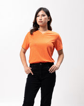 Load image into Gallery viewer, Nasturtium Sirotex Cotton Blue Plain Women&#39;s T-Shirt
