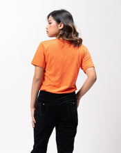 Load image into Gallery viewer, Nasturtium Sirotex Cotton Blue Plain Women&#39;s T-Shirt
