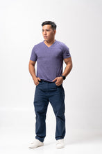 Load image into Gallery viewer, Purple Sirotex Cotton Blue Plain Unisex T-Shirt
