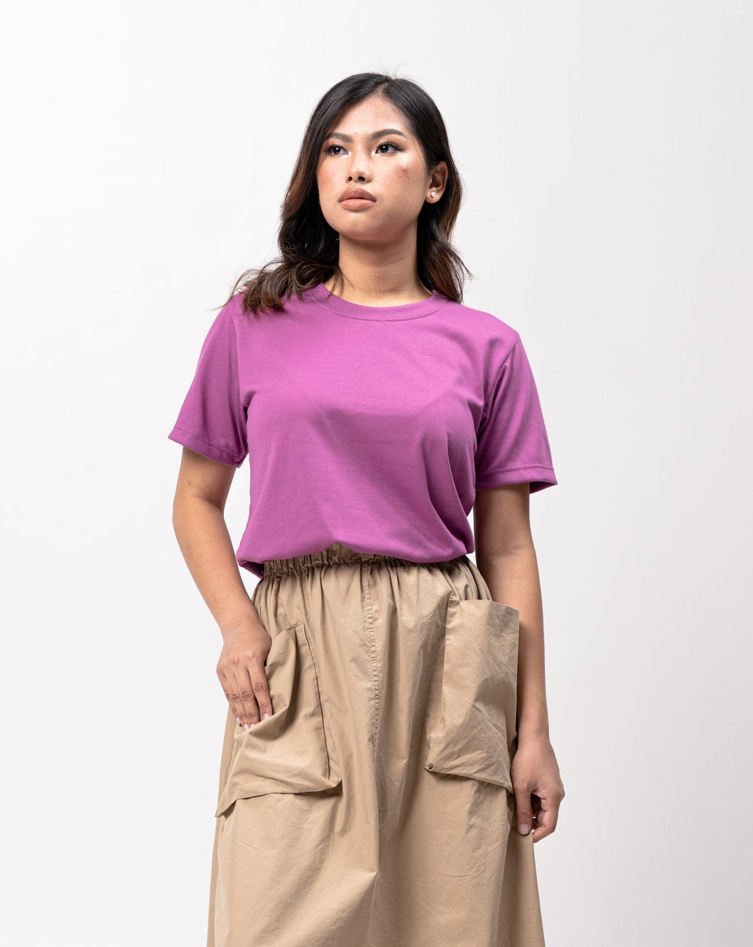 Dahlia Mauve Sun Plain Women's T-Shirt