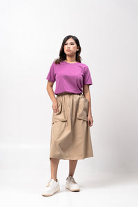 Dahlia Mauve Sun Plain Women's T-Shirt