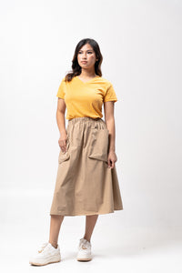 Artisan Gold Sirotex Cotton Blue Plain Women's T-Shirt