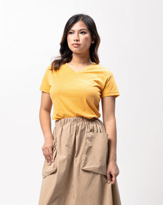 Artisan Gold Sirotex Cotton Blue Plain Women's T-Shirt