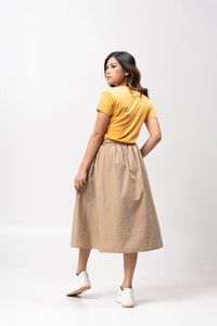 Artisan Gold Sirotex Cotton Blue Plain Women's T-Shirt