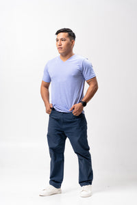 Easter Egg Sirotex Cotton Blue Plain Unisex T-Shirt