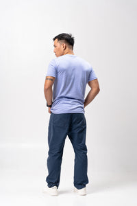 Easter Egg Sirotex Cotton Blue Plain Unisex T-Shirt
