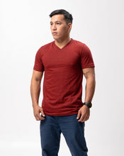 Load image into Gallery viewer, Red Black Cotton Blue Plain Unisex T-Shirt
