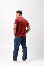Load image into Gallery viewer, Red Black Cotton Blue Plain Unisex T-Shirt
