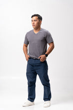 Load image into Gallery viewer, Raven Sirotex Cotton Blue Plain Unisex T-Shirt
