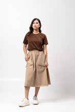 Load image into Gallery viewer, Choco Brown Sun Plain Women&#39;s T-Shirt
