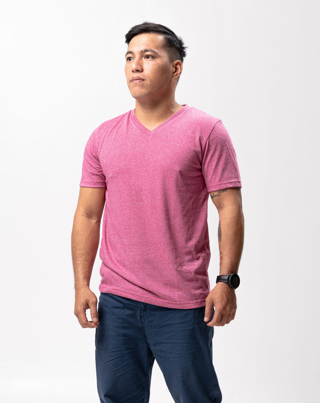 Malaga Sirotex Cotton Blue Plain Unisex T-Shirt