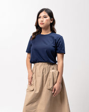 Load image into Gallery viewer, Navy Blue Sun Plain Women&#39;s T-Shirt
