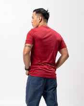 Load image into Gallery viewer, Red Maroon Slub Cotton Blue Plain Unisex T-Shirt
