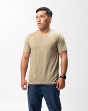 Load image into Gallery viewer, Lily Pad Slub Cotton Blue Plain Unisex T-Shirt

