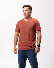 Load image into Gallery viewer, Brunette Slub Cotton Blue Plain Unisex T-Shirt
