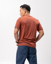 Load image into Gallery viewer, Brunette Slub Cotton Blue Plain Unisex T-Shirt
