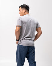 Load image into Gallery viewer, Neutral Gray Slub Cotton Blue Plain Unisex T-Shirt
