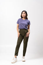Load image into Gallery viewer, Purple Sirotex Cotton Blue Plain Women&#39;s T-Shirt
