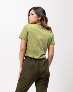 Canary Yellow Royal Blue Cotton Blue Plain Women's T-Shirt
