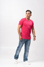 Load image into Gallery viewer, Fuchsia Pink Blue Marine Jersey T-Shirt
