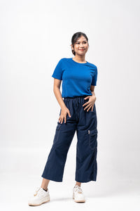 Electric Blue Billiard Ball Cotton T-Shirt