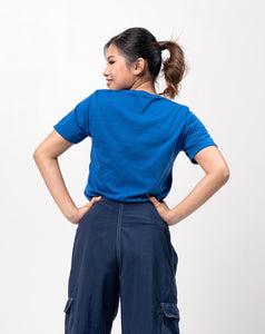 Electric Blue Billiard Ball Cotton T-Shirt