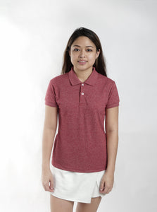 Acid Red Maroon Classique Plain Women's Polo Shirt