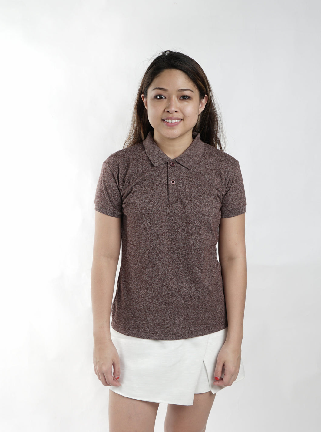 Acid Choco Brown Classique Plain Women's Polo Shirt