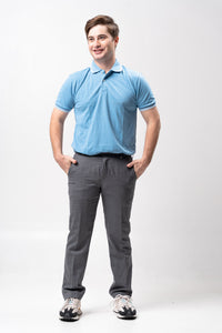 Acid Dela Robia with Stripes Classique Plain Polo Shirt
