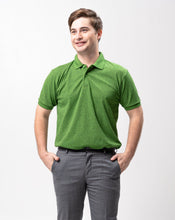 Load image into Gallery viewer, Sirotex Green Flush / Black Classique Plain Polo Shirt
