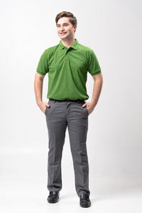 Sirotex Green Flush / Black Classique Plain Polo Shirt