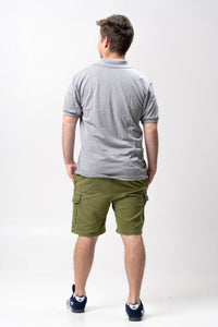 Mohair Gray Classique Plain Polo Shirt