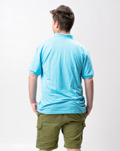 Persian Blue Classique Plain Polo Shirt