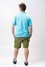 Load image into Gallery viewer, Persian Blue Classique Plain Polo Shirt

