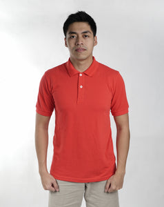 Coral Pink Classique Plain Polo Shirt